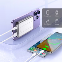 Choetech B655 mini juhtmevaba magnetiline energiapank 5000mAh - hõbedane