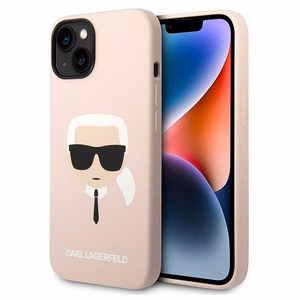 Karl Lagerfeld KLHCP14MSLKHLP iPhone 14 Plus 6.7 "hardcase roosa / roosa Silicone Karl's Head