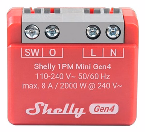 Shelly 1PM Mini Gen4 Kontroller Zigbee/Matter