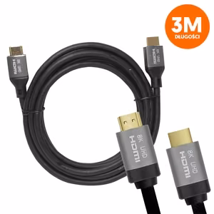 HDMI-HDMI Kaabel v2.1 8K 3m Must