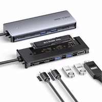 Adapter Essager "6 in 1" hall (In: Type-C)