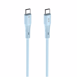 Кабель USB C to USB C Forcell F-Energy QC4.0 PD 3A 60W Silicone 1 m C344 синий