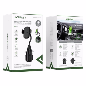 Acefast D24 Car Cup Holder Clamp-On - Black