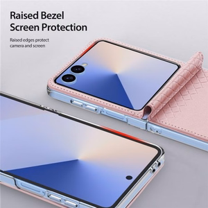 Telefoni ümbris Dux Ducis Bril sobib Samsung F707 Z Flip 5 5G roosa
