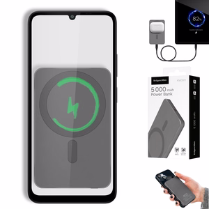 Krüger&Matz magnetiline juhtmevaba akupank, 5000 mAh, hall