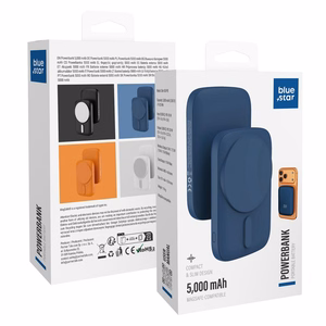 Powerbank ühilduv MagSafe Blue Star Slim DG-P8 15W 5000 mAh tumesinine