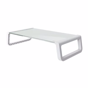 TRUST MONTA klaasist monitori alus valge 25351