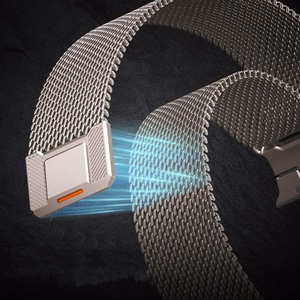 TECH-PROTECT MILANO VANGUARD APPLE WATCH 8 / 9 / 10 / 11 / SE / ULTRA (44 / 45 / 46 / 49 MM) TITANIUM