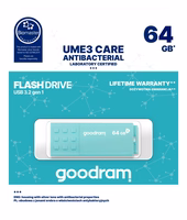 GOODRAM pendrive UME3 64GB USB3.0 (Biomaster protected)