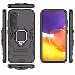 Ring Armor ümbris jaoks Samsung Galaxy S23 armored cover magnetic holder ring must