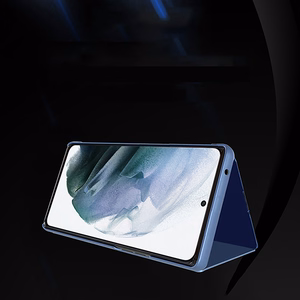 Clear View Ümbris jaoks Samsung Galaxy S25 Ultra Flip Cover - sinine