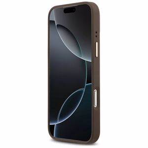 GUESS ümbris jaoks IPHONE 17 Pro Max compatible with MagSafe GUHMP17XPG4SEMCW (PU W/ 4G Stripe) brown