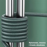 USAMS Kaabel punutud U55 2A micro USB roheline 1m SJ450USB02 (US-SJ450)