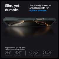 SPIGEN ümbris LIQUID AIR jaoks IPHONE 16 Pro Max abbys roheline