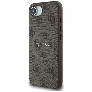 GUESS ümbris jaoks IPHONE 16e (SE 4 2025) compatible with MagSafe GUHMPSE4G4GFRW (PU 4G Ring Classic Logo) brown