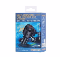 REMAX CAR LAADIJA YATOY SERIES WITH SCENT 60W PD QC RCC353 1xUSB + 1XuSB-C must