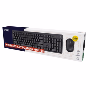 Trust Ody II klaviatuur hiirega juhtmevaba RF QWERTY US English must