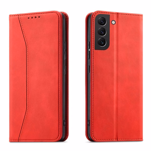 Magnet Fancy Ümbris jaoks Samsung Galaxy S23+ flip cover wallet stand punane