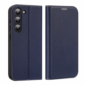 Dux Ducis Skin X2 чехол Samsung Galaxy S23+ флип-чехол кошелёк подставка синий