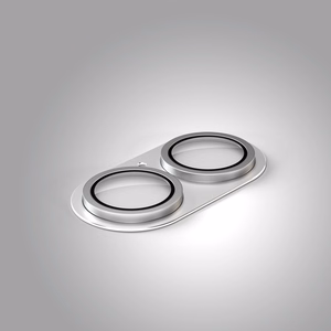 Etteri full camera lens guard for iPhone 17 silver