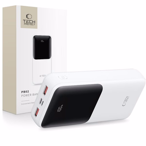 Внешний аккумулятор Tech-Protect PB02 20000mAh 22.5W - белый