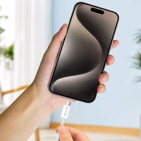 Blavec Kaabel Candy punutud - C-tüüpi C - PD 60W 3A 2 meetrit Apple CarPlay/Android Auto (CCA-CC3W20) valge