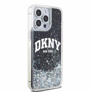 DKNY Liquid Glitter Big Logo iPhone 13 Pro Max Ümbris - Must