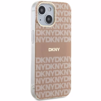 DKNY IML Mono & Stripe MagSafe ümbris jaoks iPhone 15 / 14 / 13 - roosa