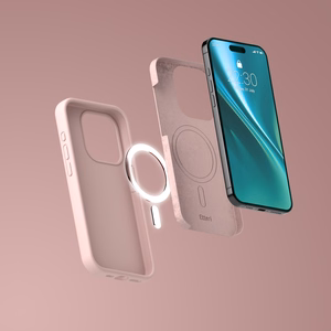 Etteri Silikoon Mag ümbris for iPhone 15 Pro 6,1" heleroosa