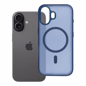 Чехол iPhone 17 Flexline Mag Cover, совместимый с MagSafe, темно-синий