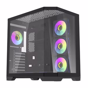 Darflash FT418 PRO computer ümbris + 7 aRGB fans (must)