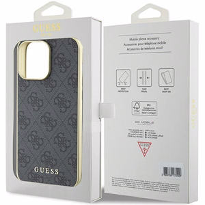 Guess 4G Charms Collection чехол для iPhone 15 Pro Max - серый
