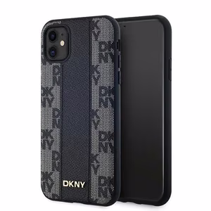 DKNY Leather Checkered Mono Pattern MagSafe Ümbris jaoks iPhone 11 / Xr - Must