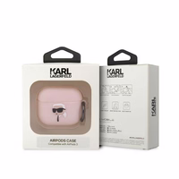 Karl Lagerfeld KLA3RUNIKP AirPods 3 cover roosa/roosa Silicone Karl Head 3D