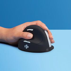 Juhtmevaba optiline hiir vasaku käe must suur R-Go Tools