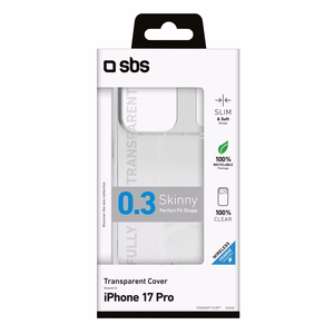 SBS Skinny ümbris iPhone 17 Pro - läbipaistev