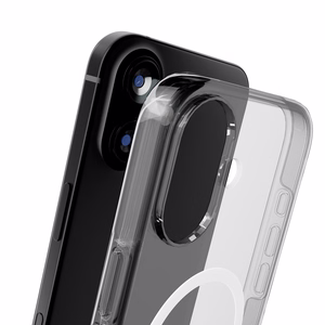 Чехол Puro Impact Clear D3O TPU+PC совместимый с MagSafe для iPhone 17 - прозрачный