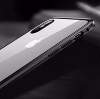 Wozinsky Full Magnetic Case Full Body Front ja Back Cover sisseehitatud klaasiga Samsung Galaxy A72 4G must-läbipaistev