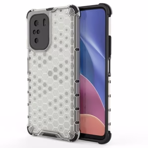 Honeycomb Case броневой чехол с TPU бампером для Xiaomi Redmi K40 Pro+ / K40 Pro / K40 / Poco F3 прозрачный