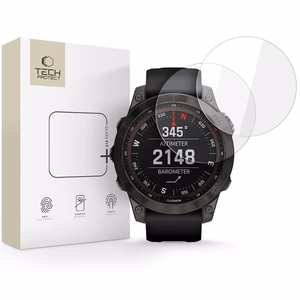Tech-Protect Glass Fit+ 2-pack karastatud klaas jaoks Garmin Fenix 7X / 7X Pro - läbipaistev