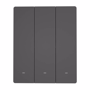 Smart WiFi wall switch SONOFF M5-3C-80 (3-channel, for frame, graphite)