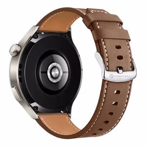 Strap for Samsung Galaxy Watch Forcell F-Design FS21 holes eco-friendly leather 22 mm brown