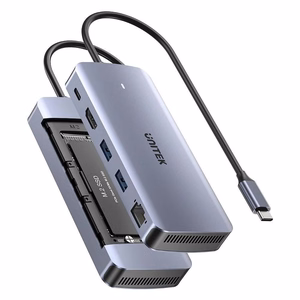 UNITEK aktiivne USB-C jaotur 10Gbps, M.2, HDMI, PD 100W