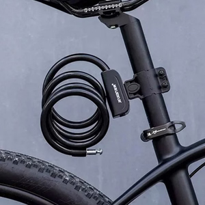 Rockbros RKS515-BK 1.1 m võtmega jalgrattalukk - must