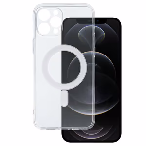 TEL PROTECT MagSilicone Ümbris jaoks Iphone 12 Pro Max Läbipaistev