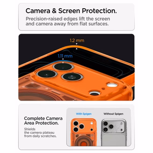Spigen Ultra Hybrid MagSafe ümbris iPhone 18 Pro / 17 Pro jaoks, oranž