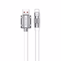 WEKOME WDC-186 Wingle Series - USB-A to Lightning Fast Charging 1m connection kaabel (valge)