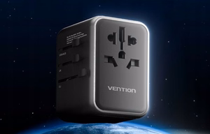 Vention FJFB0 GaN 2xUSB-C 2xUSB-A Universal Travel Adapter 65W (must)
