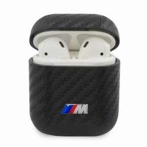 BMW PU Carbon M Collection Case for AirPods 1/2 Cover - Black