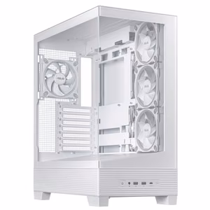 ASUS A31 Plus arvutikorpus MidiTower läbipaistev paneel ATX valge